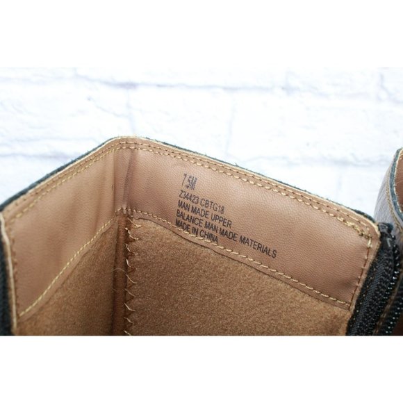 BOC Virginia Brown Leather Pull On Side Zipper Tall Riding Boots Size 7.5 M - Picture 8 of 9